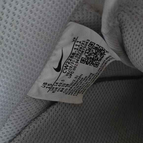 Nike Air Force 1 White Mid-Tops 2021 Sneaker - Men's Size 15 - Picture 7 of 7